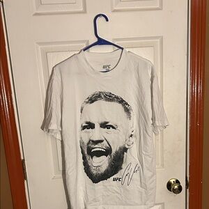 Connor McGregor T-shirt Big Face UFC White Medium
